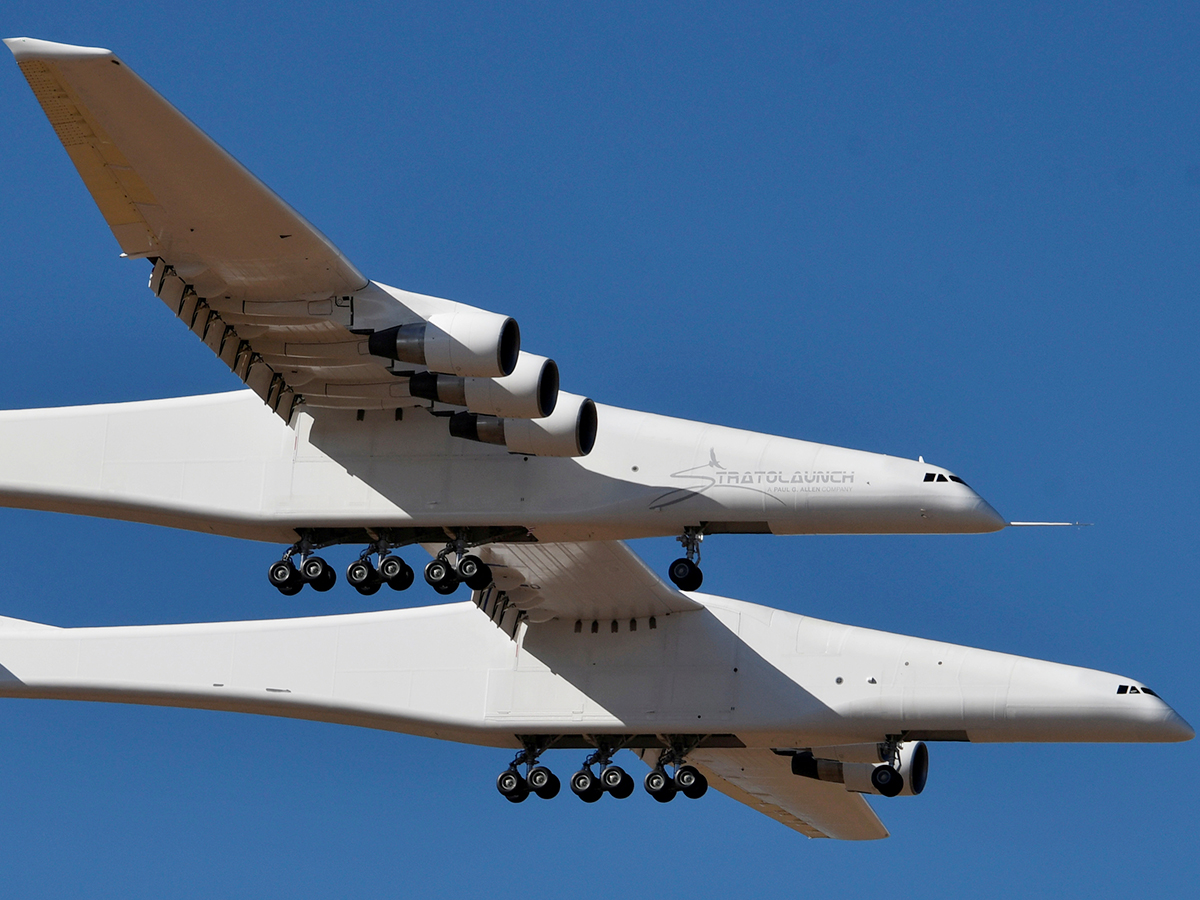 Worlds Largest Plane Makes First Flight Over California 2738